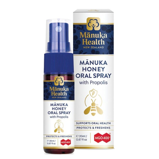 Manuka Health Spray oral cu Miere de Manuka MGO™ 400+ şi Propolis BIO30™ 20ml